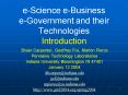 eScience eBusiness eGovernment and their Technologies Introduction PowerPoint PPT Presentation