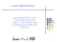 Laser Applications PowerPoint PPT Presentation