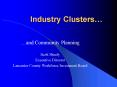 Industry Clusters PowerPoint PPT Presentation