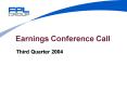 Earnings Conference Call PowerPoint PPT Presentation