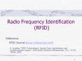 Radio Frequency Identification RFID PowerPoint PPT Presentation