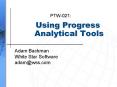 Using Progress Analytical Tools PowerPoint PPT Presentation
