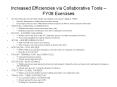 Increased Efficiencies via Collaborative Tools FY08 Exercises PowerPoint PPT Presentation