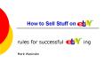 How to Sell Stuff on . PowerPoint PPT Presentation