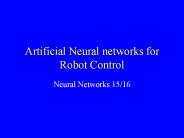 Artificial%20Neural%20networks%20for%20Robot%20Control