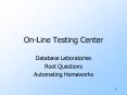 OnLine Testing Center PowerPoint PPT Presentation