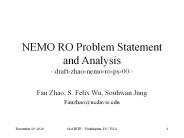 NEMO RO Problem Statement and Analysis <draft-zhao-nemo-ro-ps-00>