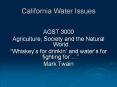 California Water Issues PowerPoint PPT Presentation