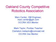 Oakland County Competitive Robotics Association