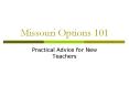 Missouri Options 101 PowerPoint PPT Presentation