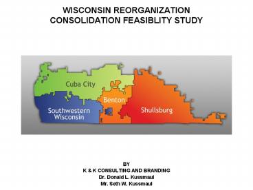 WISCONSIN REORGANIZATION CONSOLIDATION FEASIBLITY STUDY