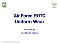 Air Force ROTC Uniform Wear PowerPoint PPT Presentation