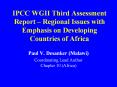 IPCC WGII Third Assessment Report Regional Issues with Emphasis on Developing Countries of Africa PowerPoint PPT Presentation