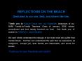 REFLECTIONS ON THE BEACH PowerPoint PPT Presentation