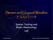 Severe and Unusual Weather ESAS 1115
