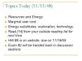 Topics Today 111308 PowerPoint PPT Presentation