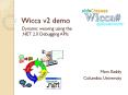 Wicca v2 demo PowerPoint PPT Presentation