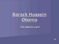Barack Hussein Obama PowerPoint PPT Presentation