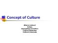 Concept of Culture PowerPoint PPT Presentation