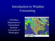 Introduction to Weather Forecasting