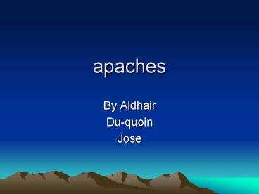 apaches