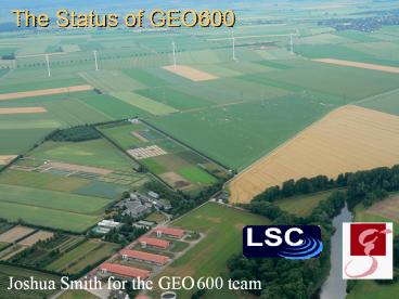 The Status of GEO600