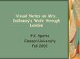 Visual Notes on Mrs. Dalloways Walk through London PowerPoint PPT Presentation