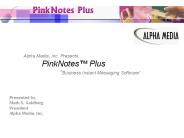 Alpha Media, Inc. Presents