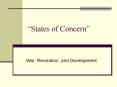 States of Concern PowerPoint PPT Presentation