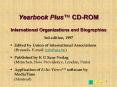 Yearbook Plus CDROM International Organizations and Biographies PowerPoint PPT Presentation