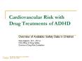 Cardiovascular Risk with Drug Treatments of ADHD PowerPoint PPT Presentation