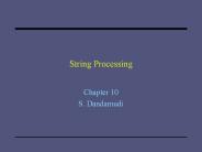 String Processing