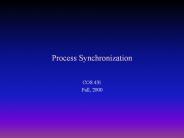 Process Synchronization