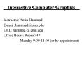 Interactive Computer Graphics PowerPoint PPT Presentation
