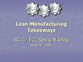 Lean Manufacturing Takeaways PowerPoint PPT Presentation