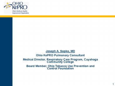 Joseph A. Sopko, MD