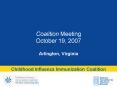 Coalition Meeting October 19, 2007 PowerPoint PPT Presentation