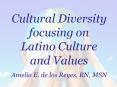 Cultural Diversity focusing on Latino Culture and Values PowerPoint PPT Presentation