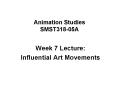 Animation Studies SMST31805A PowerPoint PPT Presentation