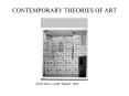 CONTEMPORARY THEORIES OF ART PowerPoint PPT Presentation