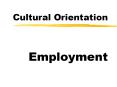 Cultural Orientation PowerPoint PPT Presentation