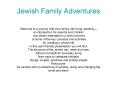 Jewish Family Adventures PowerPoint PPT Presentation