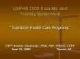 USPHS 2008 Scientific and Training Symposium PowerPoint PPT Presentation