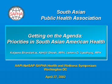 LOGO South Asian Public Health Association