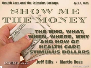 Health Care and the Stimulus Package Webinar Series