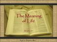 The Meaning of Life PowerPoint PPT Presentation