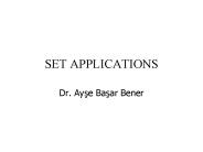 SET APPLICATIONS