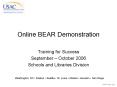 Online BEAR Demonstration PowerPoint PPT Presentation
