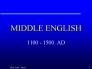 MIDDLE ENGLISH
