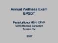 Annual Wellness Exam EPSDT PowerPoint PPT Presentation